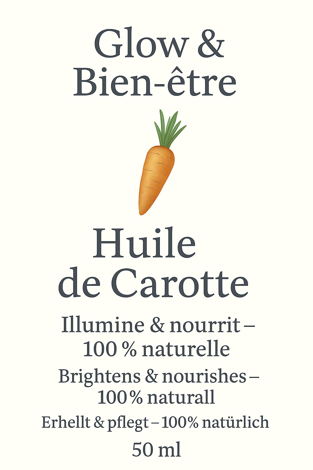 Huile de carottes 50 ml